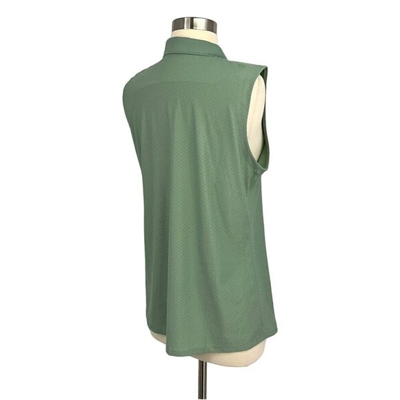 Kjus Size 6 Signe Polo Top Green Golf Tennis Sleeveless Casual Athletic Womens - Picture 8 of 11